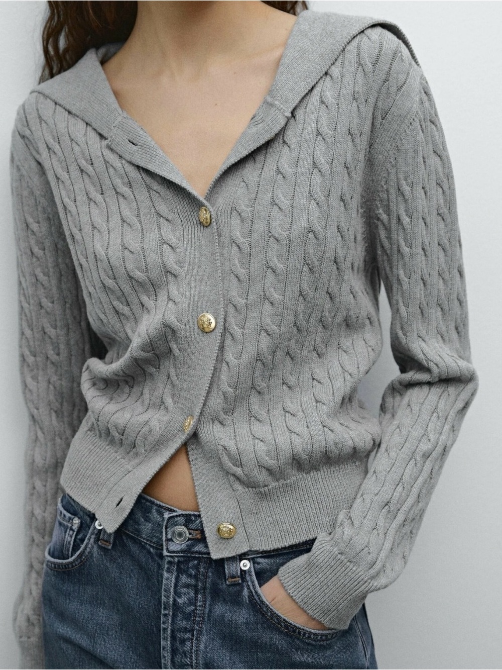 Massimo Dutti Grey Sweater